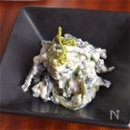 わらびの白和え＊わさび風味☆簡単和え衣♪