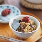 香ばしくってしみじみ旨い♪ほうじ茶とお豆のごはん