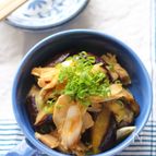 茄子の辛子醤油炒め
