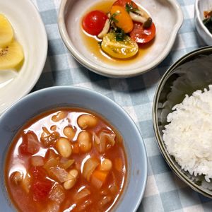 まりの作ってみた!投稿(『ダイエットや置き換えにも◎野菜たっぷり♪燃焼トマトスープ』)