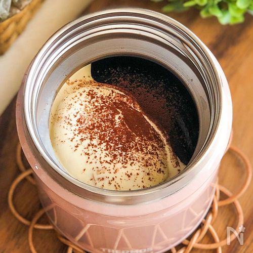 【かんたんコーヒーゼリーパフェ】スープジャーで最高のおやつ!