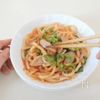 レンジで1発で簡単!ナポリタンうどんの工程4