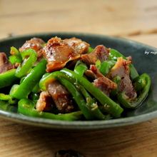 砂肝の青椒肉絲