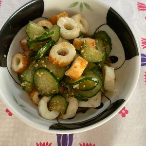 万福の作ってみた!投稿(【きゅうりとちくわの中華風サラダ】すぐ完成！簡単シンプル副菜)