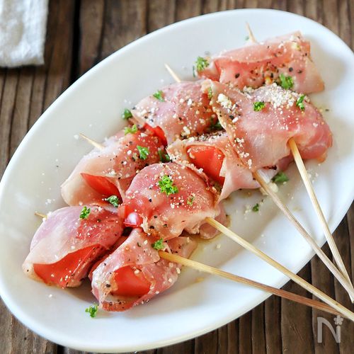 【生ハムトマトの洋風炙り串】今日のおつまみ