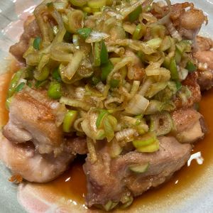 くだもの大好き🧡の作ってみた!投稿(《食べ過ぎ注意!!》絶品!!ご飯がすすむ油淋鶏（揚げない）)