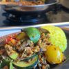 夏野菜とごぼうのキーマカレーの工程7