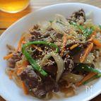 牛肉と野菜のしらたきチャプチェ
