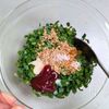 レンジで簡単!万能ニラだれで食べる│にら玉ぶっかけそうめんの工程2