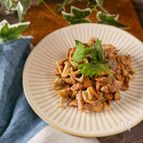 とりもも肉とシャキシャキれんこん味噌炒め