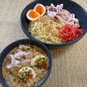 楽ラク手抜キッチン🐶🐾の作ってみた!投稿(ゆで豚とピリ辛豆乳つけ麺)