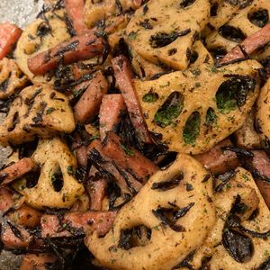 bo-zu3の作ってみた!投稿(【れんこんとひじきのバター醤油炒め】繊維たっぷりおいしく腸活)