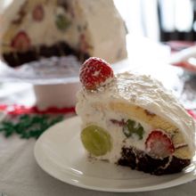 市販のロールケーキで簡単＆綺麗なズコットケーキ