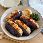 レンジで簡単！『香味だれのなすはさみ蒸し』