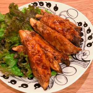 ミルクの作ってみた!投稿(茄子の豚肉巻き照り焼き)