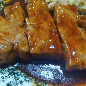 mmm10の作ってみた!投稿(最強に旨い!!ガッツリおかず『濃厚ソースの絶品トンテキ』)