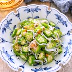 ［オクラとしらすの梅肉和え］夏に食べたい！火を使わない副菜