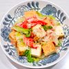まゆの作ってみた!投稿(レンジで作る♩厚揚げとキャベツの旨とろ煮)