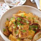 豆腐と竹輪の中華風卵炒め