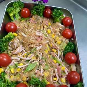 そら・ゆずの作ってみた!投稿(レンジだけ！やみつき中華春雨サラダ)