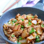 ワンパン10分！豚肉と大根の甘辛味噌炒め