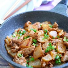 ワンパン10分！豚肉と大根の甘辛味噌炒め