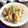 少しの衣でお手軽に♪ちくわとネギの磯辺揚げ