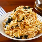 最強腸活おかず！レンジで簡単【えのきの海苔キムチ和え】