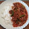 ゆの作ってみた!投稿(ルウ不要&下準備冷凍で『たっぷりきのこのハヤシライス』)