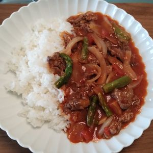 ゆの作ってみた!投稿(ルウ不要＆下準備冷凍で『たっぷりきのこのハヤシライス』)