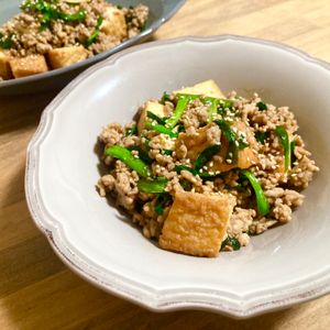 ゆかりの作ってみた!投稿(ご飯が進む‼︎『旨辛厚揚げ』すぐ完成♡ボリューム満点♪)