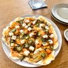 グリーンラテの作ってみた!投稿(思い立ったすぐ出来る!クリスピーな米粉のピザ!)