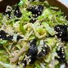 楽ラク手抜キッチン🐶🐾の作ってみた!投稿(レンジで3分【キャベツとえのきの旨塩のりナムル】箸が止まらん)