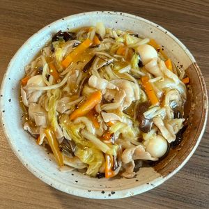 料理_新米パパの作ってみた!投稿(豚バラ白菜のあんかけ中華丼)