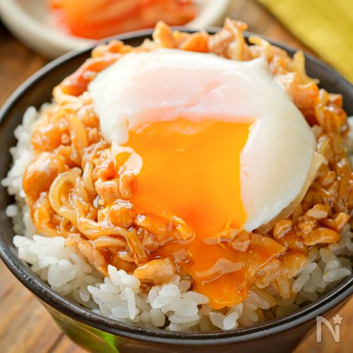 ワンパン5分で旨い【豚たま丼】安い、簡単、肉とろっとろ