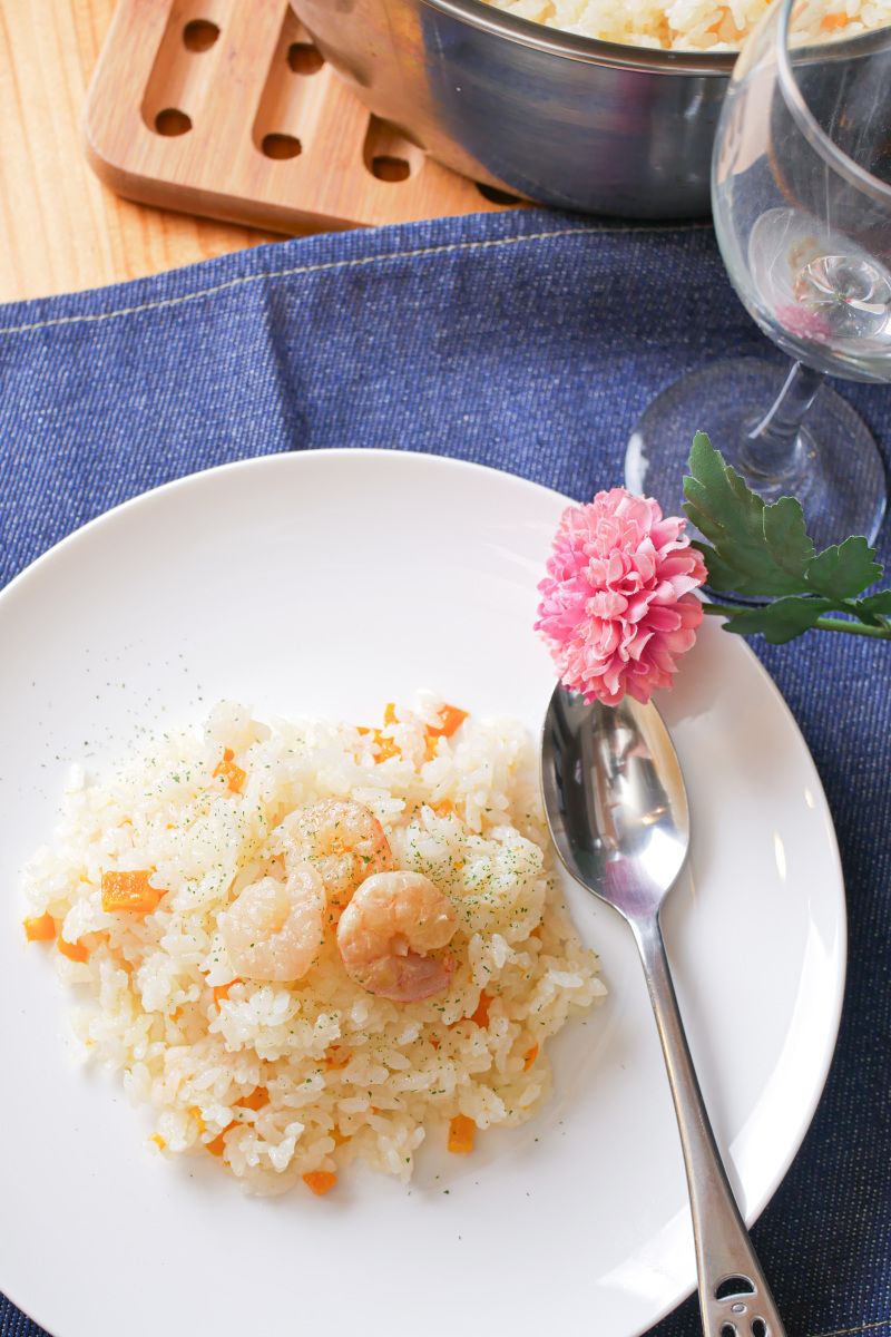 全粒米ピラフのレシピ