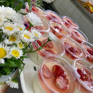 そら・ゆずの作ってみた!投稿(本当は秘密にしたい♡虜になる♡いちごミルキーゼリー♡)
