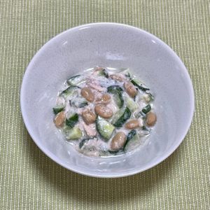 キャピタンの作ってみた!投稿(デリ風♪簡単お豆のヨーグルトサラダ)