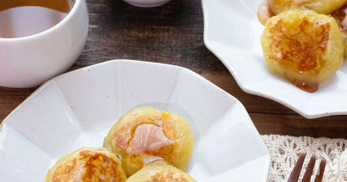 【簡単おやつ】焼き芋で作る！みたらし芋餅