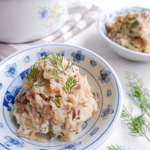 さば缶で*焼きさばポテサラ