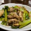 1465412料理経験3年生の作ってみた!投稿(豚こまと小松菜と舞茸のさっぱりガーリックペッパー炒め)
