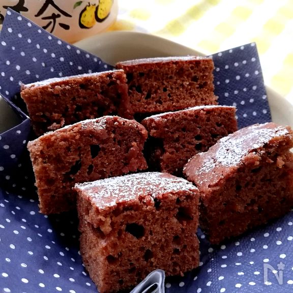 チョコ×ゆず茶の相性バツグン☆ＨＫＭで簡単ブラウニー