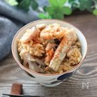 まるでおこわ！超簡単♡蓮根と牛蒡とツナの餅入り炊き込みご飯