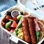 アメリカンダイナー気分の【ジョンソンヴィルパンケーキランチ】