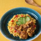 【炊飯器で同時調理】タンドリーチキンライス