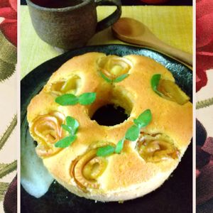 チョロリスの作ってみた!投稿(アップルローズケーキ)