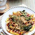 簡単こまつ菜お好み焼