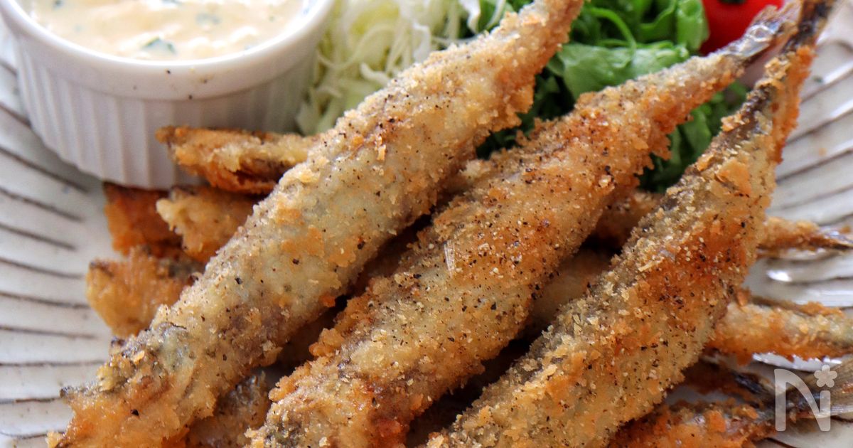 お手軽ししゃもフライ♩ガーリックペッパー！油も洗い物も最小限
