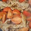 ふわふわ卵♡豚たまトマトの甘酢炒めの工程4