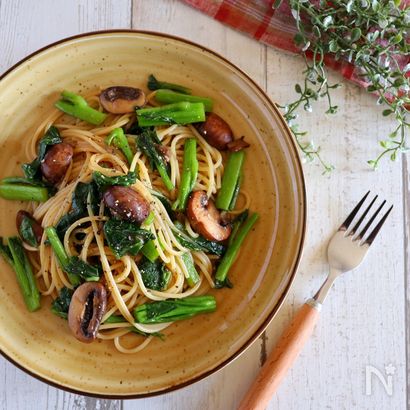 【簡単！】つるむらさきのバター醤油パスタ